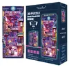 Puzzle 3D, Book Nook Cyber City, legno, Tonecheer, 284 Anteprima dell’immagine prodotto 8
