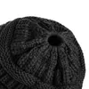 Háčkovaná čepice s culíkem, dámská čepice - BEANIEHUT Black Náhled obrázku produktu 4