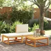 3-tlg. Garten-Sofagarnitur mit Kissen Massivholz Akazie, Produktbild-Vorschau 1