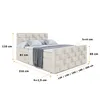 ALTDECOR Boxspringbett mit H3 Matratze-Bonellfederung, H4 Produktbild-Vorschau 6