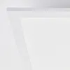 A close-up view of a white panel light, showing its edge and a portion of its surface. Produktbild-Vorschau