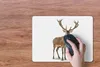 MuchoWow® Mauspad Mousepad Hirsche - Tiere - Weiß - Junge - Produktbild-Vorschau 3