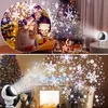 LED Weihnachten Schneeflocke Projektor USB Projektorlampe Produktbild-Vorschau 3