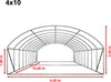 TOOLPORT Foliengewächshaus Gewächshaus 4x10m stabil & Produktbild-Vorschau 2
