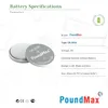 5x CR2016 PoundMax Lithium Knopfzellen 3v 5er-Blister Produktbild-Vorschau 3
