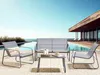 BELIANI Lounge Set Grau aus Metall 4-Sitzer Gartentisch Produktbild-Vorschau 4