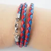Lederkette Lederband Herren Halskette Rot Blau 17-100 cm Produktbild-Vorschau 3
