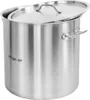 A stainless steel pot with a lid. Náhľad obrázku produktu