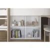 Lit surélevé avec bureau & rangement - 90 x 200 cm - Blanc Voir les images du produit 21