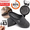 BOSACO- Pánské plstěné pantofle šedé velikost 43 - ručně Náhled obrázku produktu 9