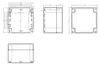 ABS Leergehäuse Variante - Maße: 120 x 120 x 90 mm Produktbild-Vorschau 2
