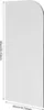 Urinal-Trennwand - Wandmontage - 40 x 90 cm - HPL Produktbild-Vorschau 2