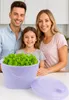 Salatschleuder mit Kurbel 4,5L – BPA-frei, mit Deckel & Produktbild-Vorschau 6