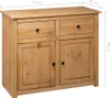 vidaXL Sideboard 93x40x80 cm Kiefernholz Panama Produktbild-Vorschau 11