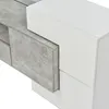 MODFU Meuble TV 200 cm - Design Moderne - Avec LED - Gris Voir les images du produit 7