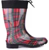 Ladeheid Damen Gummistiefel mit Stulpe LA-968 (Rot/Gitter, Produktbild-Vorschau 3