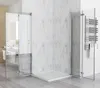 Duschkabine 100 x 100 x 197 cm Eckeinstieg Dusche Falttür Produktbild-Vorschau 4