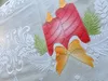 Scheibengardine Kerze rot Schleife HxB 50x140cm Weihnachten Produktbild-Vorschau 5