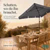 Sonnenschirm inklusive Kühltasche | Anthrazit | Rechteckig Produktbild-Vorschau 2