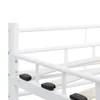 vidaXL Cadre de lit blanc métal 200×200 cm Voir les images du produit 5