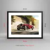 Gerahmtes Poster - Schwarzer Rahmen - Mg Rot Auto - 40x30 Produktbild-Vorschau 5