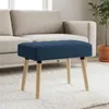 Banc rembourré VidaXL, bleu, 60 x 40 x 45 cm, tissu Voir les images du produit 8