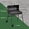 VonHaus Holzkohlegrill mit Deckel, Fassgrill, 2-in-1 BBQ & Produktbild-Vorschau 6