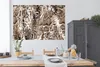 MuchoWow® Poster Tiermuster - Formen - Braun 180x120 cm - Produktbild-Vorschau 3
