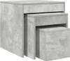 Three nesting tables with a concrete finish. Náhled obrázku produktu