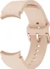 A close-up view of a pink silicone watch band. Produktbild-Vorschau