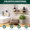 eluno Gewürzregale 2er Set mit Bambusboden, aus Metall in Produktbild-Vorschau 5