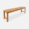 sweeek - Bank 2-3 Sitzer Akazie, helles Holz, 140cm - Produktbild-Vorschau 1