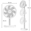 Stojanový USB ventilátor Climative LiftGo, bezdrátový, Náhled obrázku produktu 14