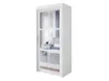 Easy4You L2 100 cm Weiß Schiebetüren Kleiderschrank Produktbild-Vorschau 2