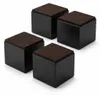 JustValue Meubelverhogers - Set van 4 - 6x6x5 cm - Zwart - Productafbeelding-voorbeeld 1