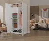 Szafa dwudrzwiowa 90 cm TAUNO - biały Podgląd zdjęcia produktu 4