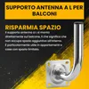 Extralink Supporto da parete per antenna 200 mm, acciaio Anteprima dell’immagine prodotto 6