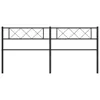 The Living Store Kopfteil Metall Schwarz 200 cm Produktbild-Vorschau 4