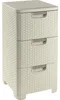 Curver Armadio a 3 cassetti Cassettiera per bagno Rattan Anteprima dell’immagine prodotto 2