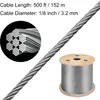 VEVOR 316 Edelstahl Kabel Drahtseil 7x7 150 M, Stahlseil Produktbild-Vorschau 9