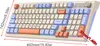 A top-down view of a mechanical keyboard with colorful keycaps. Produktbild-Vorschau