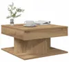 vidaXL Konferenční stolek Artisan dub 55x55x30 cm materiál Náhled obrázku produktu 3