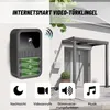 A product image showcasing a smart video doorbell with its features highlighted. Produktbild-Vorschau