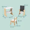 Relaxdays Kindersitzgruppe, 2-tlg., Kindertisch mit Stuhl, Produktbild-Vorschau 4