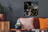 MuchoWow® Poster Tiger - Collage - Baum - Gold 50x50 cm - Produktbild-Vorschau 2