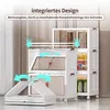 Boîte de rangement Pliable avec roulettes 3 niveaux Voir les images du produit 3