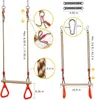 Trapezeschekel aus Holz, mit Gymnastikringen, verstellbar, Produktbild-Vorschau 3
