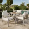 Garten-Essgruppe 5-teilig, Sitzgruppe mit WPC-Tischplatte & Produktbild-Vorschau 1