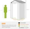 Outsunny Gerätehaus 1,1m², Geräteschuppen mit Satteldach, Produktbild-Vorschau 3