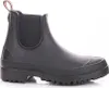A black Chelsea boot is shown against a white background. Produktbild-Vorschau